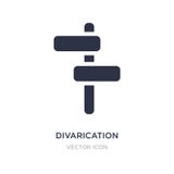 Divaricationsikone auf weißem Hintergrund Einfache Elementillustration vom Karten- und Flaggenkonzept vektor abbildung Divaricationsikone auf weißem Hintergrund Einfache Elementillustration vom Karten- und Flaggenkonzept vektor abbildung
