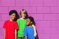 Diverse group kids