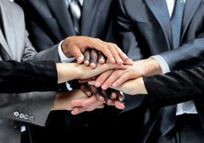 Diverse Group Of Workers With Their Hands Together Royalty Free Stock Photos