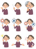 Diverses expressions du visage des femmes agées 2 illustration de vecteur Diverses expressions du visage des femmes agées 2 illustration de vecteur