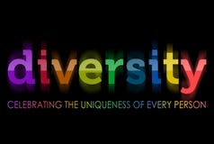 Diversity in rainbow colors Stock Photos Diversity in rainbow colors Stock Photos