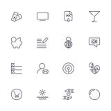 Diversos iconos simples fijados Iconos universales a utilizar para el web y el m?vil Sistema de UI de b?sico stock de ilustración Diversos iconos simples fijados Iconos universales a utilizar para el web y el m?vil Sistema de UI de b?sico stock de ilustración