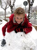 Divertimento da neve imagem de stock royalty free Divertimento da neve imagem de stock royalty free