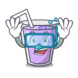 Diving berry smoothie character cartoon Royalty Free Illustration Diving berry smoothie character cartoon Royalty Free Illustration