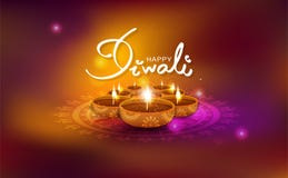Diwali, торжество светлой искры золота светя, масляная лампа с fl бесплатная иллюстрация Diwali, торжество светлой искры золота светя, масляная лампа с fl бесплатная иллюстрация