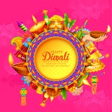 Diya καψίματος στο ευτυχές υπόβαθρο διακοπών Diwali για το ελαφρύ φεστιβάλ της Ινδίας διανυσματική απεικόνιση Diya καψίματος στο ευτυχές υπόβαθρο διακοπών Diwali για το ελαφρύ φεστιβάλ της Ινδίας διανυσματική απεικόνιση