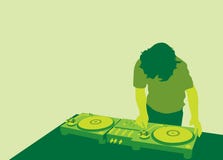 DJ. An illustration of a DJ DJ. An illustration of a DJ