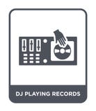 dj играя значок показателей в ультрамодном стиле дизайна dj играя значок показателей изолированный на белой предпосылке dj играя иллюстрация вектора dj играя значок показателей в ультрамодном стиле дизайна dj играя значок показателей изолированный на белой предпосылке dj играя иллюстрация вектора