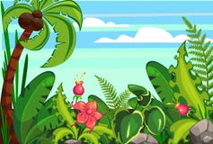 Djungeltecknad film royaltyfri illustrationer Djungeltecknad film royaltyfri illustrationer