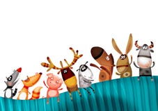 djur bakgrundsset stock illustrationer djur bakgrundsset stock illustrationer