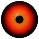 Djurt rött öga med vit bakgrund, röd 3d royaltyfri illustrationer Djurt rött öga med vit bakgrund, röd 3d royaltyfri illustrationer