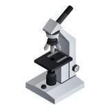 Dna microscope icon, isometric style vector illustration Dna microscope icon, isometric style vector illustration