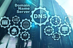 DNS Система доменных имён Связь сети сети Интернет и концепция цифровой технологии стоковые изображения DNS Система доменных имён Связь сети сети Интернет и концепция цифровой технологии стоковые изображения