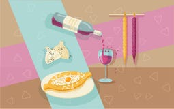 Do alimento vida Georgian ainda ilustração royalty free Do alimento vida Georgian ainda ilustração royalty free