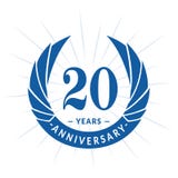 20 do aniversário anos de molde do projeto Projeto elegante do logotipo do aniversário Vinte anos de logotipo ilustração stock 20 do aniversário anos de molde do projeto Projeto elegante do logotipo do aniversário Vinte anos de logotipo ilustração stock