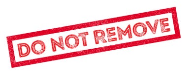 do not remove