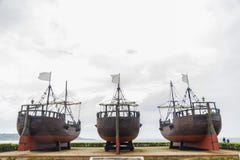 Doca dos caravels em Santander imagens de stock royalty free Doca dos caravels em Santander imagens de stock royalty free