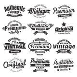 Doce insignias o etiquetas del vintage libre illustration Doce insignias o etiquetas del vintage libre illustration