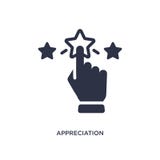 docenienie ikona na białym tle Prosta element ilustracja od Marketingowego pojęcia ilustracja wektor docenienie ikona na białym tle Prosta element ilustracja od Marketingowego pojęcia ilustracja wektor