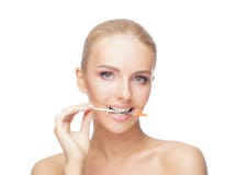 Doctor injecting in a beautiful face of a young woman. Plastic surgery concept. stock photos Doctor injecting in a beautiful face of a young woman. Plastic surgery concept. stock photos