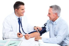 Doctor Measuring Blood Pressure. Stock Photos Doctor Measuring Blood Pressure. Stock Photos