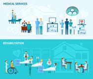 Doctors Banner Set vector illustration Doctors Banner Set vector illustration