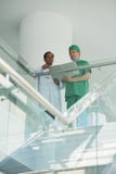 Doctors reading medical history royalty free stock images Doctors reading medical history royalty free stock images