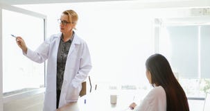 Doctors or scientists are teaching and explaining students and p stock images Doctors or scientists are teaching and explaining students and p stock images