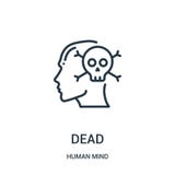 dode pictogramvector van menselijke meningsinzameling Dunne het pictogram vectorillustratie van het lijn dode overzicht Lineair s royalty-vrije illustratie dode pictogramvector van menselijke meningsinzameling Dunne het pictogram vectorillustratie van het lijn dode overzicht Lineair s royalty-vrije illustratie