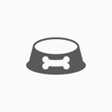 Dog bowl icon, dog bone, pet royalty free illustration Dog bowl icon, dog bone, pet royalty free illustration