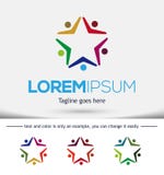 Dog logo design template. Vector illustration, Real Friend concept royalty free illustration Dog logo design template. Vector illustration, Real Friend concept royalty free illustration