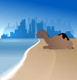 Doha vector silhouette skyline royalty free illustration Doha vector silhouette skyline royalty free illustration