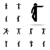 doigt d'homme, dirigeant l'icône Homme dirigeant l'ensemble universel d'icônes de doigt pour le Web et le mobile illustration stock doigt d'homme, dirigeant l'icône Homme dirigeant l'ensemble universel d'icônes de doigt pour le Web et le mobile illustration stock