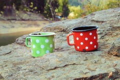 Dois copos do coffe imagem de stock royalty free Dois copos do coffe imagem de stock royalty free