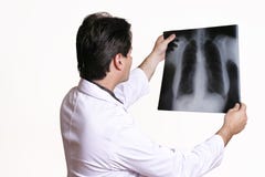 Doktor mit Röntgenstrahl stockfoto Doktor mit Röntgenstrahl stockfoto