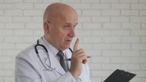 Doktor Specialist Talk und den ärztlichen Rat geben lizenzfreies stockbild Doktor Specialist Talk und den ärztlichen Rat geben lizenzfreies stockbild