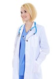 doktorscy żeńscy szczęśliwi pomyślni potomstwa obraz stock doktorscy żeńscy szczęśliwi pomyślni potomstwa obraz stock