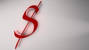 Dolar w 3D ilustraci royalty ilustracja Dolar w 3D ilustraci royalty ilustracja