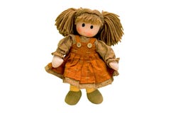 Doll van het vod, Doll van de Stof stock afbeelding Doll van het vod, Doll van de Stof stock afbeelding