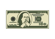 Dollaromg portret Franklin Het geld van de V.S. Amerikaanse munt vector illustratie Dollaromg portret Franklin Het geld van de V.S. Amerikaanse munt vector illustratie