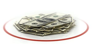Dollars In Circle Royalty Free Stock Photography