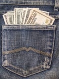 Dollars In Pocket Stock Photos