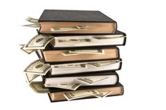 Dollars In The Books, Business Training. Royalty Free Stock Photo
