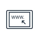 Domain icon vector isolated on white background, Domain sign vector illustration Domain icon vector isolated on white background, Domain sign vector illustration
