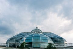 Dome of the Phipps Conservatory and Botanical Gardens in Pittsburgh, USA stock photography Dome of the Phipps Conservatory and Botanical Gardens in Pittsburgh, USA stock photography