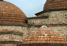 Domes of a Turkish Hamam from Ottoman Era in Iznik, Bursa, Turkey. stock image Domes of a Turkish Hamam from Ottoman Era in Iznik, Bursa, Turkey. stock image