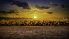 Dominican Republic Sunset Royalty Free Stock Photo