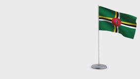 Dominikisk vinkande illustration för flagga 3D stock illustrationer Dominikisk vinkande illustration för flagga 3D stock illustrationer