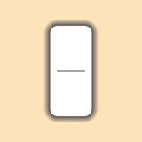 Dominoweiß null und auf Hintergrund vektor abbildung Dominoweiß null und auf Hintergrund vektor abbildung