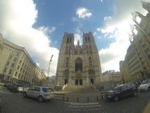 Domkyrka av Sint-Michiel och Sint-Goedele fotografering för bildbyråer Domkyrka av Sint-Michiel och Sint-Goedele fotografering för bildbyråer